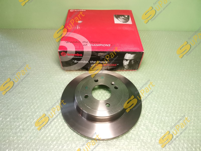 Диск тормозной Solaris 1 2 (2010- ) Rio 3 4 (2011- ) задний / BREMBO