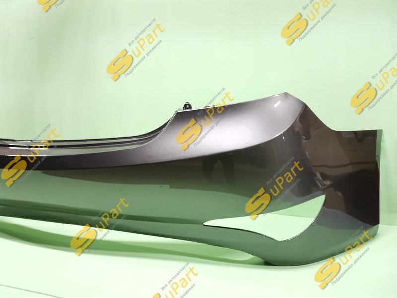 Бампер Hyundai Solaris (2014-2016) задний СЕРЫЙ / SUPART