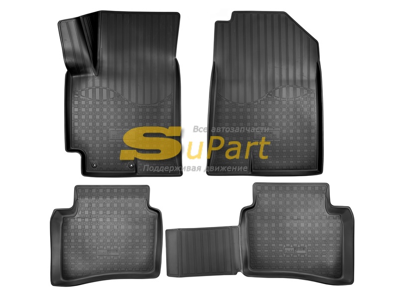 Коврики Solaris 2 (2017- ) Rio 4 (2017- ) салонные комплект (4шт) полиуретановые / NORPLAST (NPA11C31380)