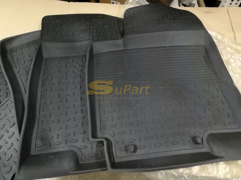 Коврики Solaris (2010-2016) Rio (2011-2017) SD/HB салонные комплект (5шт) резина высокий борт / SEINTEX