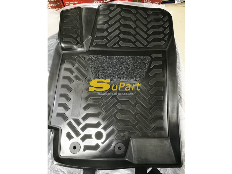 Коврики Solaris 2 (2017- ) Rio 4 (2017- ) салонные комплект (4шт) с подпятником полиуретановые / AIRLINE