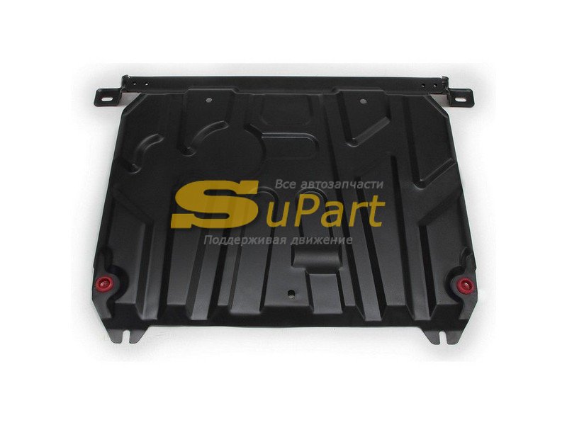 Защита картера двигателя и КПП Solaris (2010-2016) Rio (2011-2017) без отверстий под слив / ASP