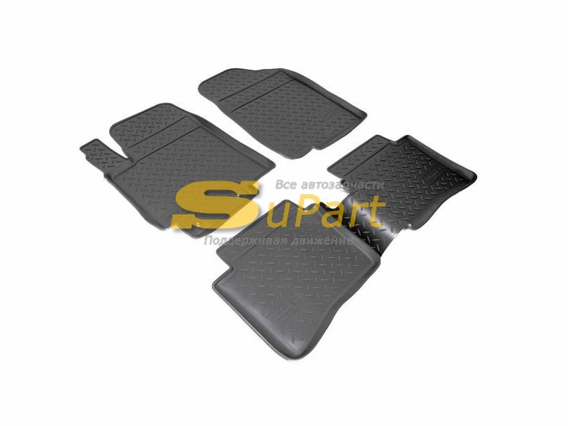 Коврики Solaris (2010-2016) Rio (2011-2017) SD/HB салонные комплект (4шт) полиуретан / NORPLAST