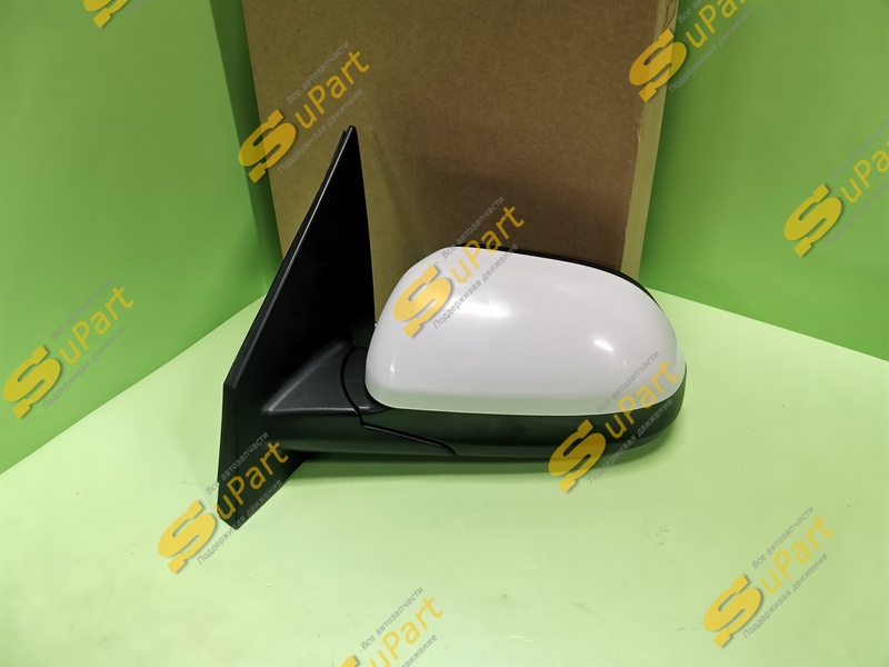 Зеркало Kia Rio 4 (2017- ) X-Line (2017- ) электрическое с обогревом левое БЕЛОЕ / JORDEN