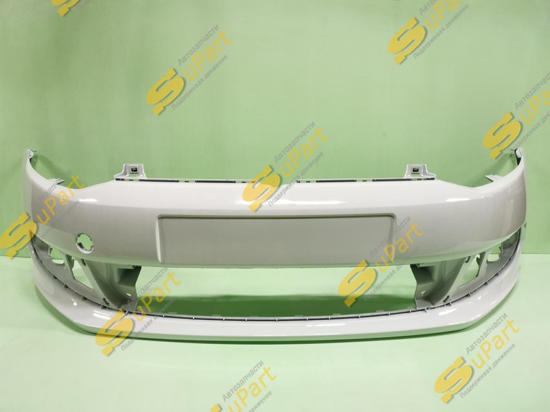 Бампер VW Polo (2010-2015) передний БЕЛЫЙ / НН