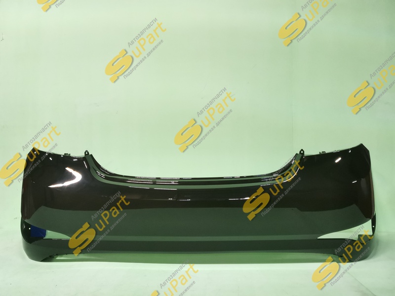 Бампер Hyundai Solaris (2014-2016) задний ЧЕРНЫЙ / НН