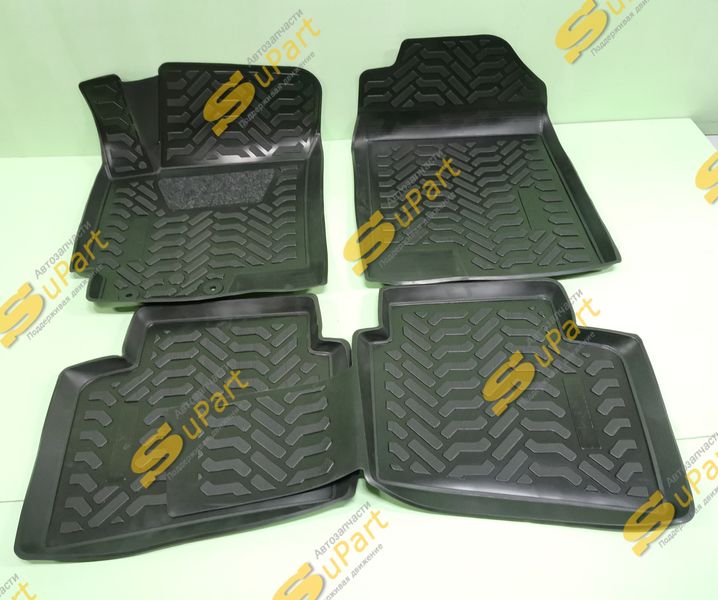 Коврики Solaris 2 (2017- ) Rio 4 (2017- ) салонные комплект (4шт) с подпятником полиуретановые / REDMARK