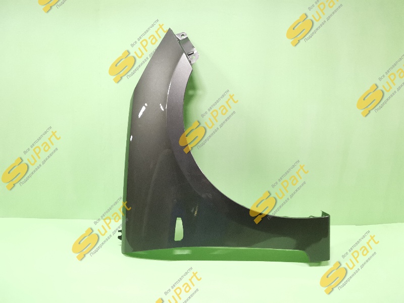 Крыло Hyundai Solaris (2010-2016) переднее с отверстием правое СЕРОЕ / НН