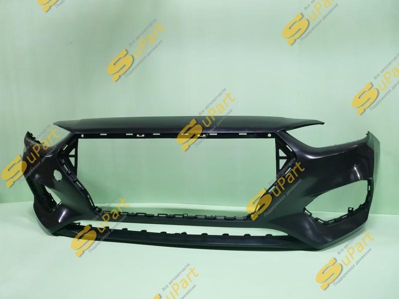 Бампер Hyundai Solaris 2 (2017-2020) передний ЧЕРНЫЙ / НН