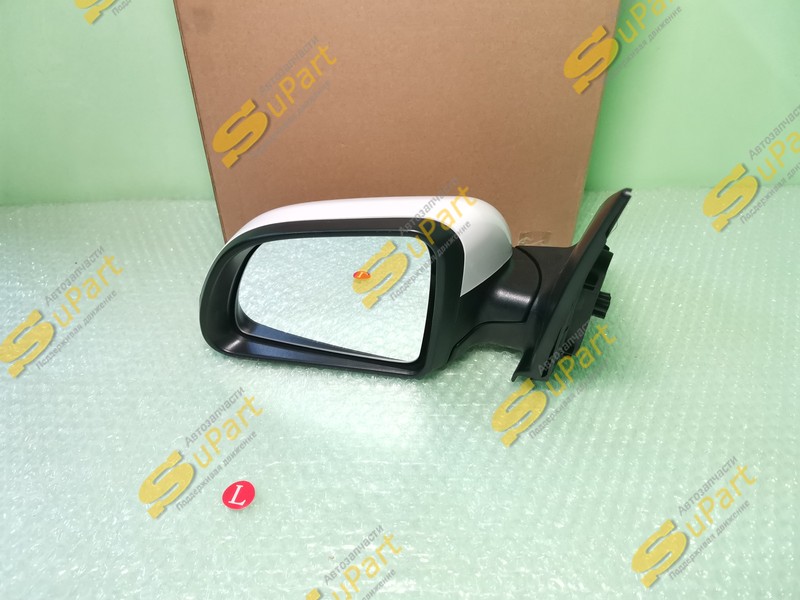 Зеркало Kia Rio 4 (2017- ) X-Line (2017- ) электрическое с обогревом левое БЕЛОЕ / NSP