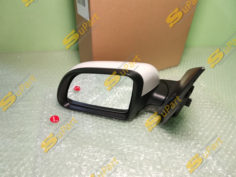 Зеркало Kia Rio 4 (2017- ) X-Line (2017- ) электрическое с обогревом левое БЕЛОЕ / O.E.M. China