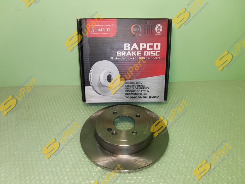 Диск тормозной Solaris 1 2 (2010- ) Rio 3 4 (2011- ) задний / BAPCO