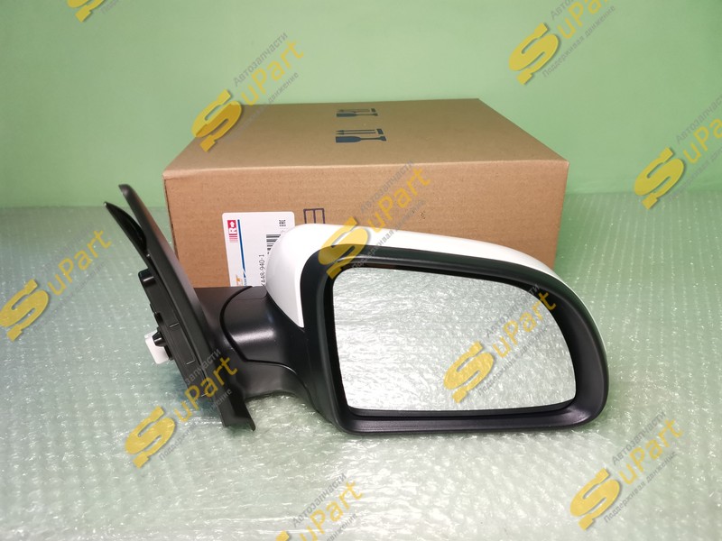 Зеркало Kia Rio 4 (2017- ) X-Line (2017- ) электрическое с обогревом правое БЕЛОЕ / SAT