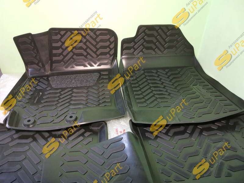 Коврики Solaris 2 (2017- ) Rio 4 (2017- ) салонные комплект (4шт) с подпятником полиуретановые / AVS