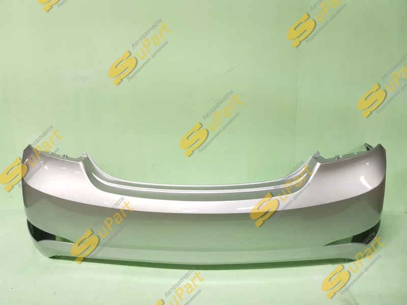 Бампер Hyundai Solaris (2014-2016) задний СЕРЕБРИСТЫЙ / СПЕЦАВТОПЛАСТ