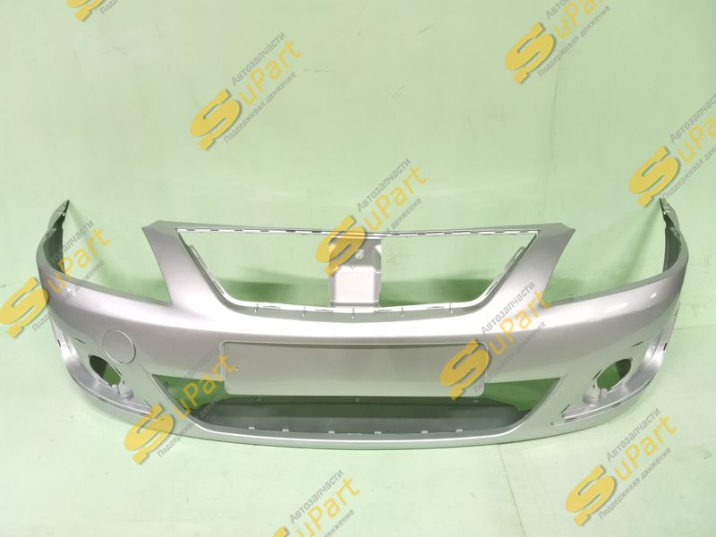 Бампер Lada Largus (2012-2021) передний СЕРЕБРИСТЫЙ (платина) / ТЕХНОПЛАСТ