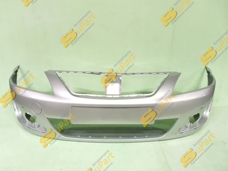Бампер Lada Largus (2012-2021) передний СЕРЕБРИСТЫЙ (платина) / НН