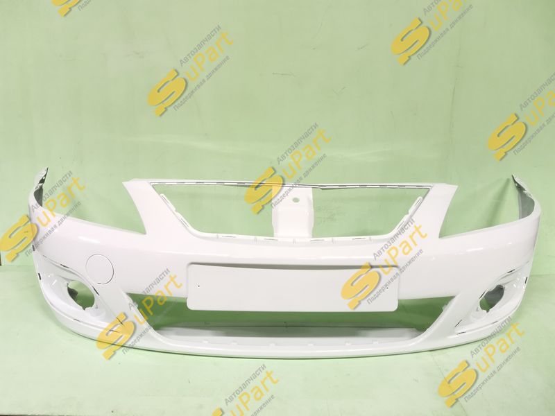 Бампер Lada Largus (2012-2021) передний БЕЛЫЙ (ледниковый) / НН