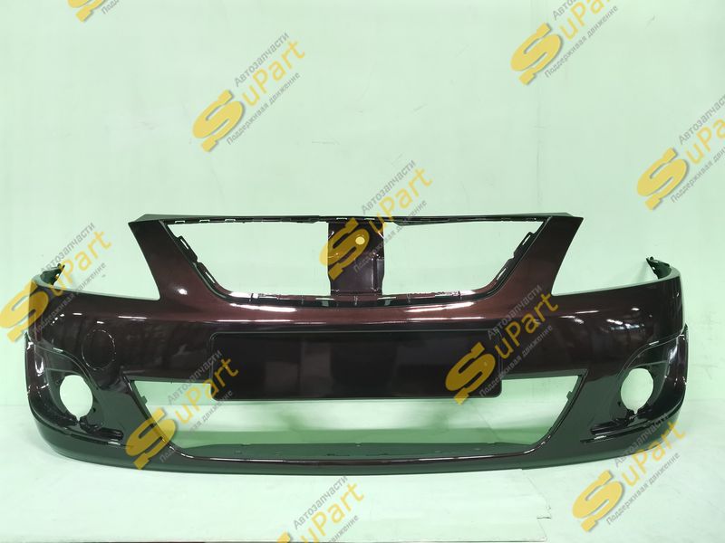 Бампер Lada Largus (2012-2021) передний БОРДОВЫЙ (кашемир) / ТЕХНОПЛАСТ