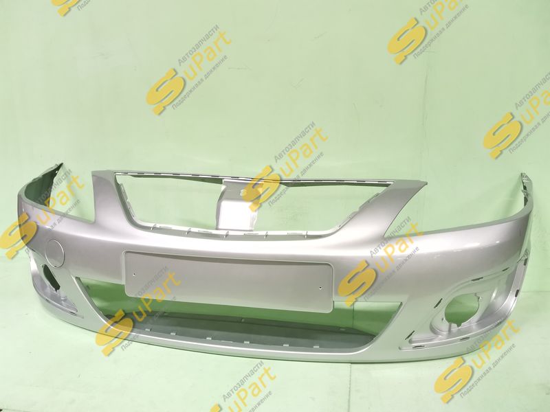 Бампер Lada Largus (2012-2021) передний СЕРЕБРИСТЫЙ (платина) / СПЕЦАВТОПЛАСТ