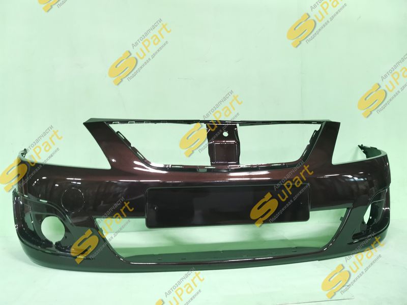 Бампер Lada Largus (2012-2021) передний БОРДОВЫЙ (кашемир) / СПЕЦАВТОПЛАСТ