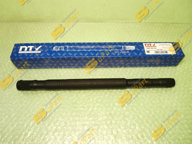 Вал приводной Polo (2010- ) Rapid (2012- ) без ШРУСов левый АКПП / NTY