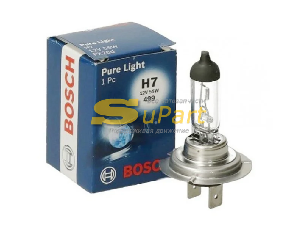 Лампа H7 55W ближний свет и проивотуманные фары / BOSCH
