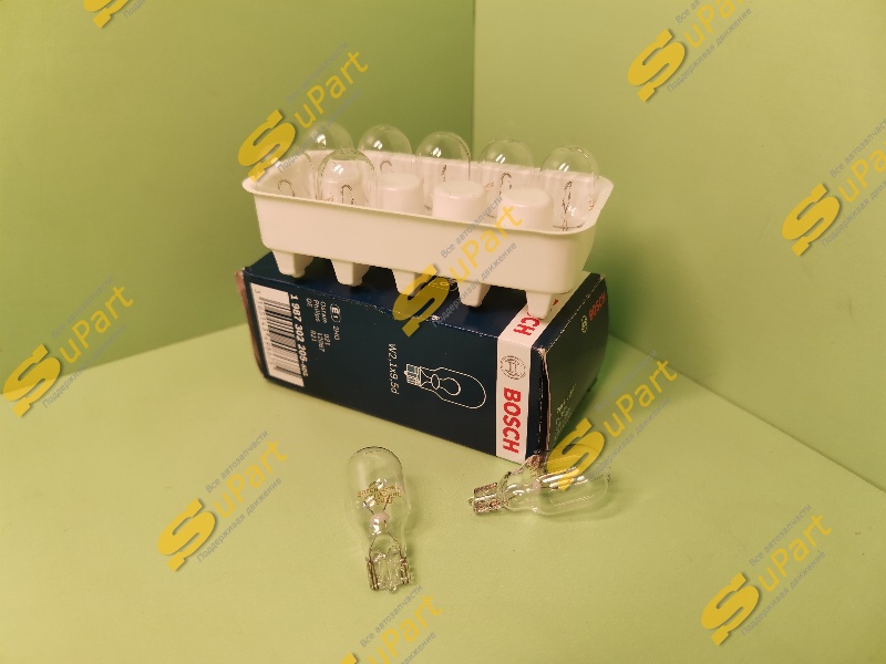 Лампа W16W накаливания 12V 16W (W2.1x9.5D) на задний ход и повторитель стоп-сигнала Pure Light / BOSCH