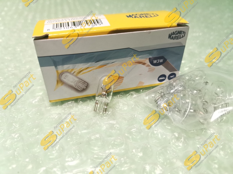 Лампа W3W накаливания 12V 3W (W2.1x9.5d) габарит / MAGNETI MARELLI