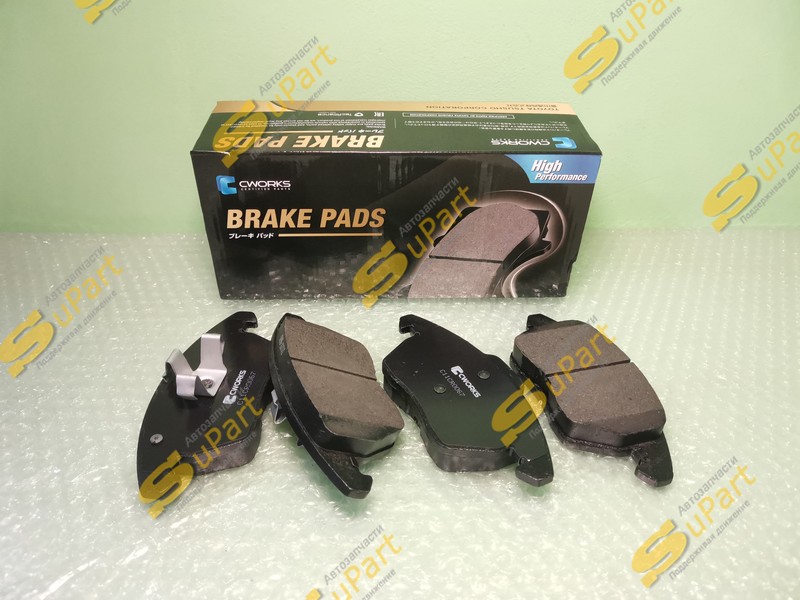 Колодки тормозные VW Polo (2015- ) Rapid (2012- ) Audi A1 8X (2010-2018) передние / CWORKS