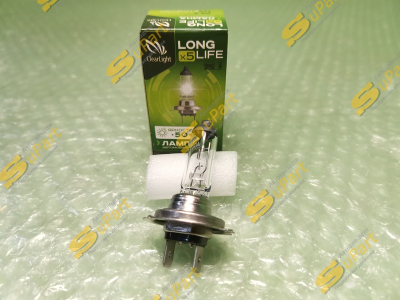 Лампа H7 55W ближний свет и проивотуманные фары / CLEARLIGHT