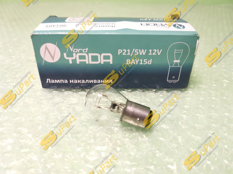 Лампа P21/5W накаливания 12V 2-х контактная / NORD YADA