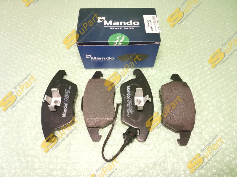 Колодки тормозные VW Polo (2015- ) Rapid (2012- ) Audi A1 8X (2010-2018) передние / MANDO
