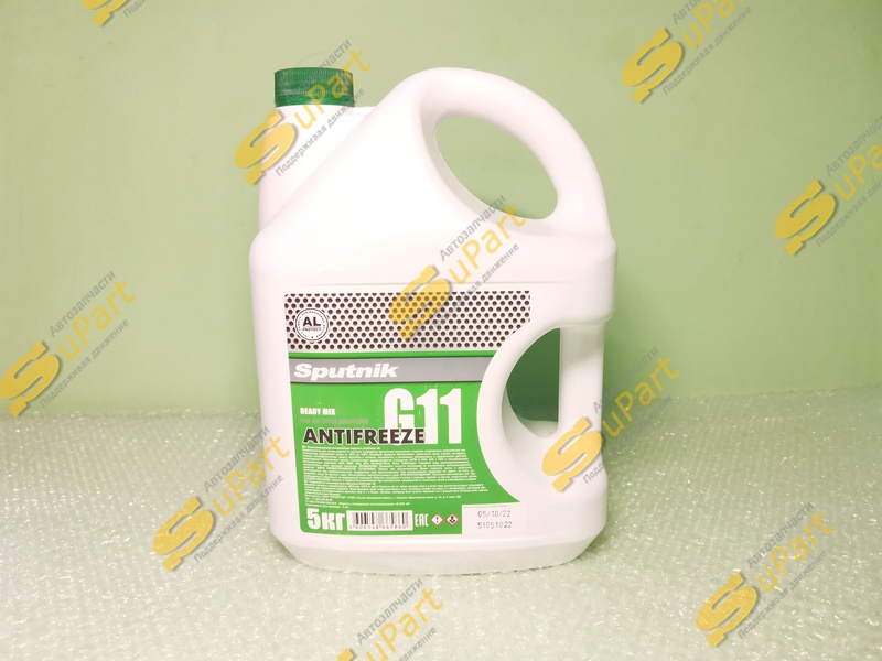 Антифриз зеленый G11 (5кг) / SPUTNIK